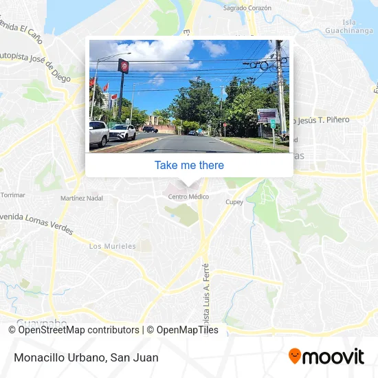 Monacillo Urbano map