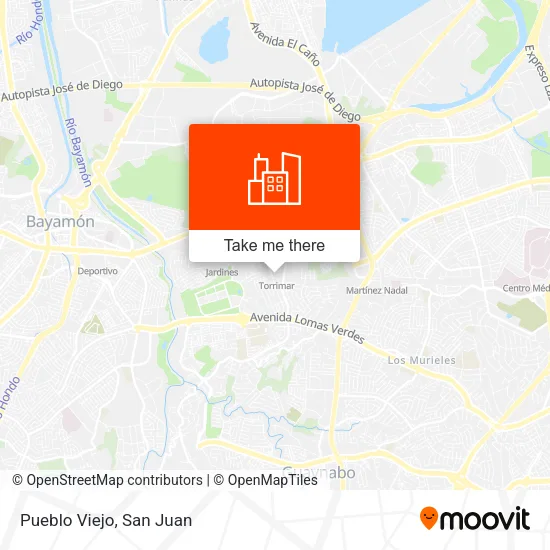 Pueblo Viejo map