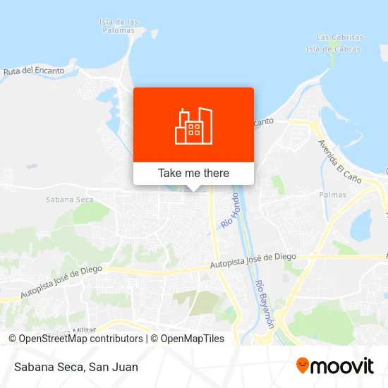 Sabana Seca map