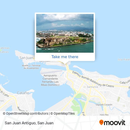 San Juan Antiguo map