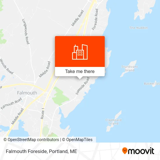 Falmouth Foreside map