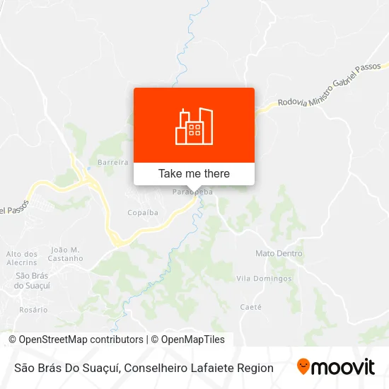 São Brás Do Suaçuí map