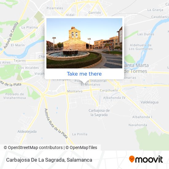 Carbajosa De La Sagrada map