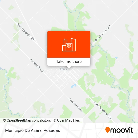 Municipio De Azara map
