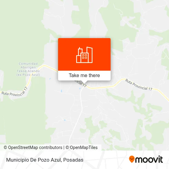 Municipio De Pozo Azul map