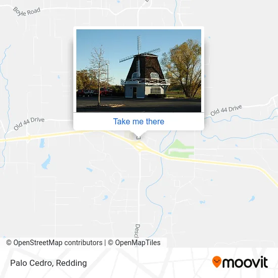 Palo Cedro map
