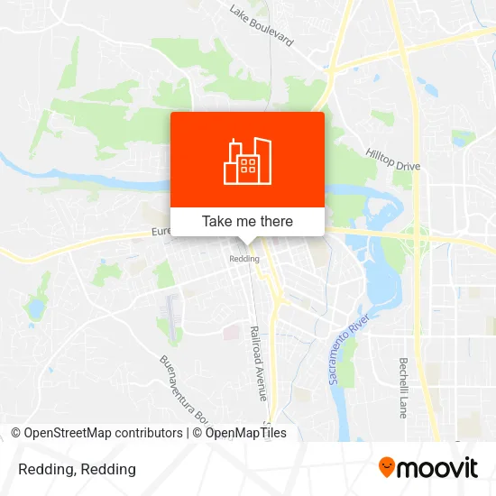 Redding map