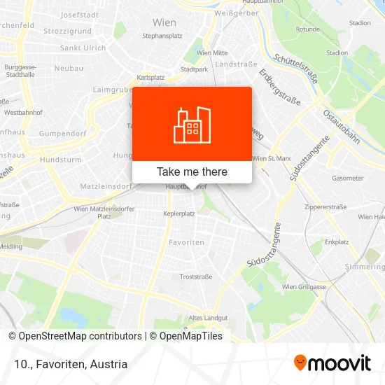 10., Favoriten map
