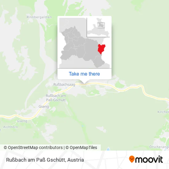 Rußbach am Paß Gschütt map