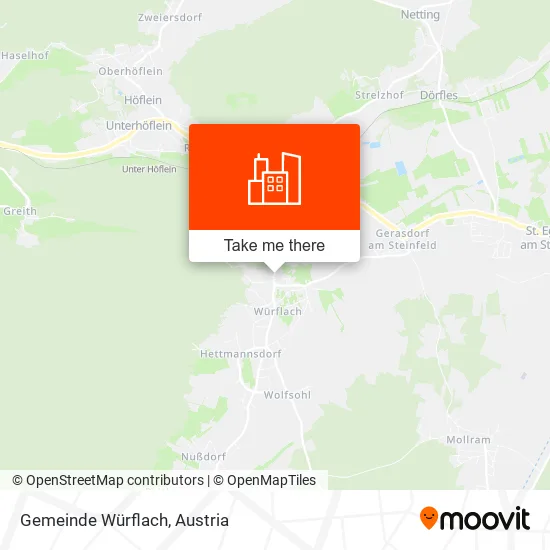 Gemeinde Würflach map