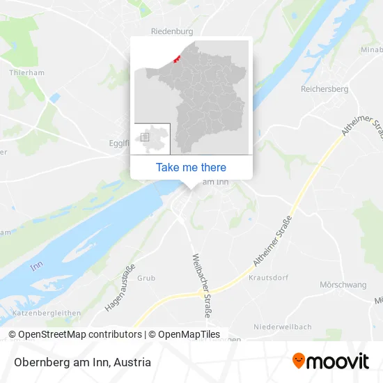 Obernberg am Inn map