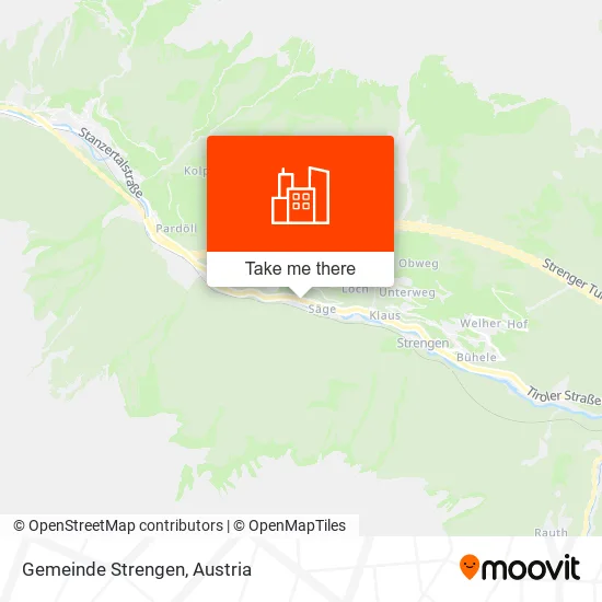 Gemeinde Strengen map
