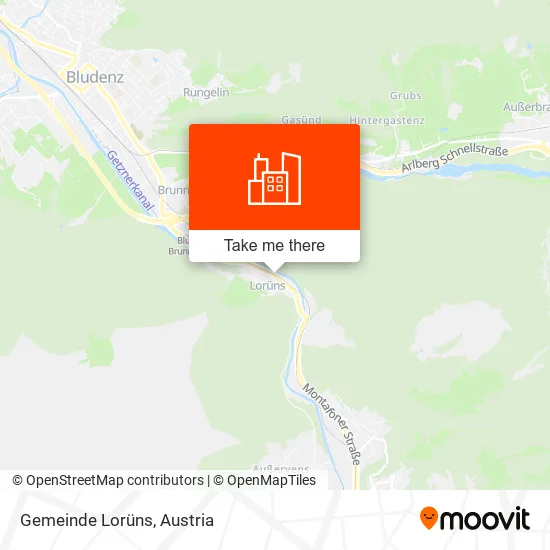 Gemeinde Lorüns map
