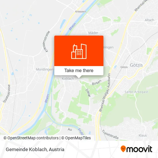 Gemeinde Koblach map