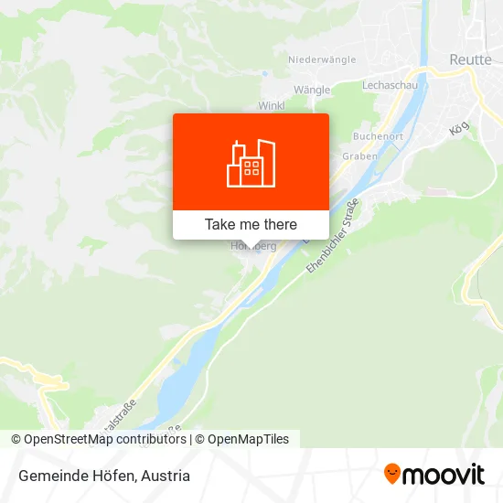 Gemeinde Höfen map