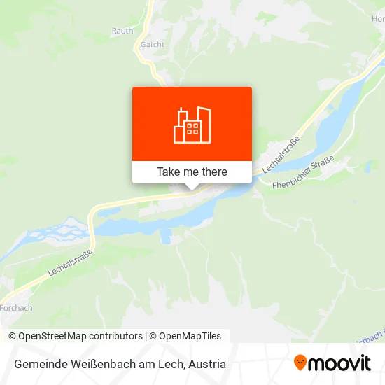Gemeinde Weißenbach am Lech map