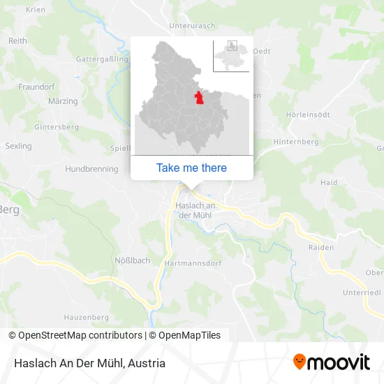 Haslach An Der Mühl map