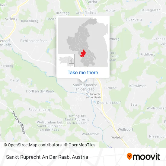 Sankt Ruprecht An Der Raab map
