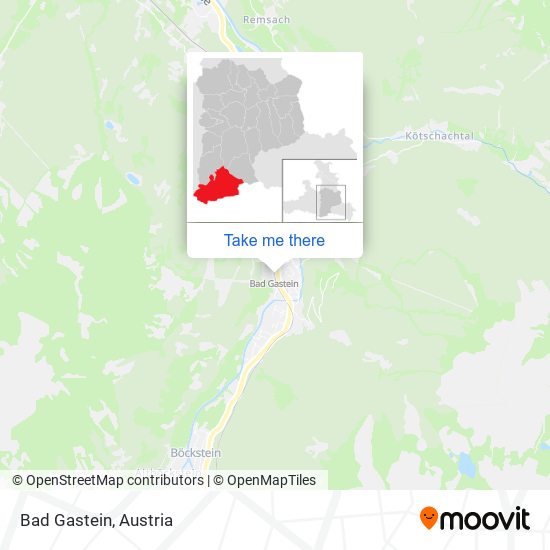 Bad Gastein map