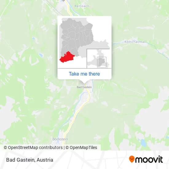 Bad Gastein map