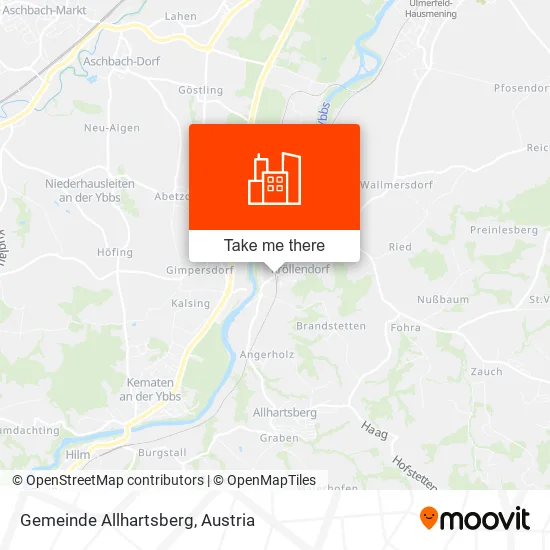 Gemeinde Allhartsberg map