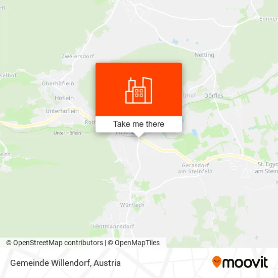 Gemeinde Willendorf map