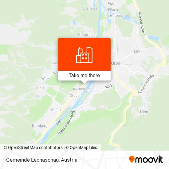 Gemeinde Lechaschau map