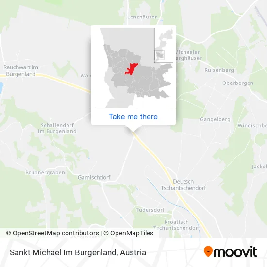 Sankt Michael Im Burgenland map