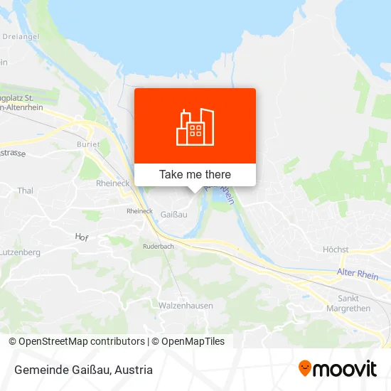 Gemeinde Gaißau map