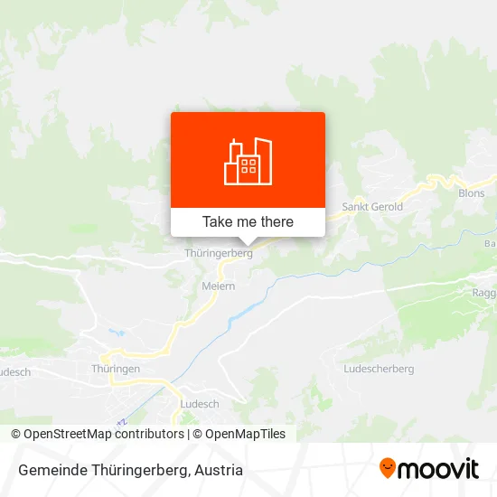 Gemeinde Thüringerberg map