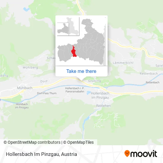 Hollersbach Im Pinzgau map