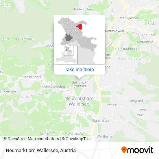 Neumarkt am Wallersee map