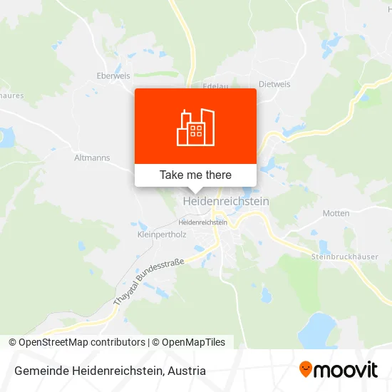 Gemeinde Heidenreichstein map
