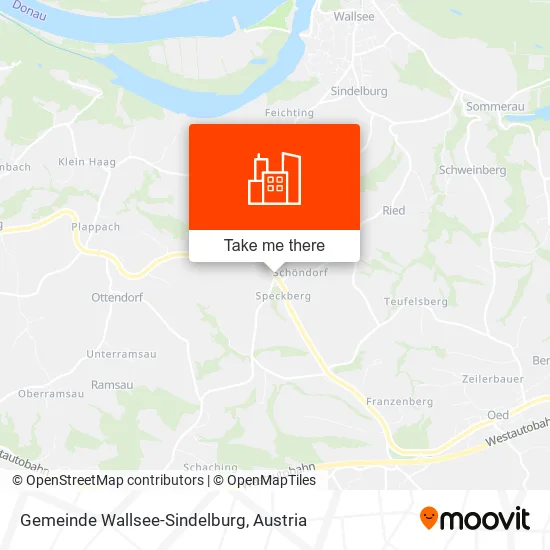 Gemeinde Wallsee-Sindelburg map