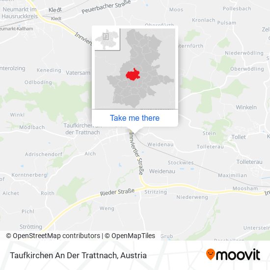 Taufkirchen An Der Trattnach map