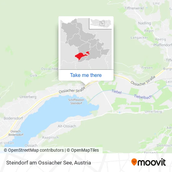 Steindorf am Ossiacher See map