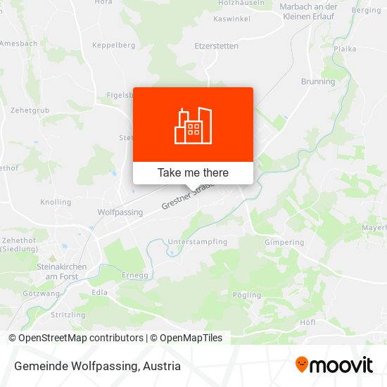 Gemeinde Wolfpassing map