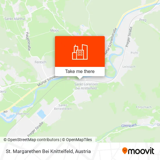 St. Margarethen Bei Knittelfeld map