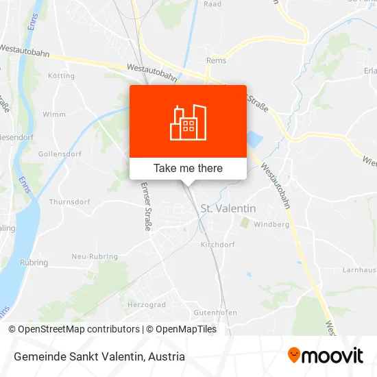 Gemeinde Sankt Valentin map