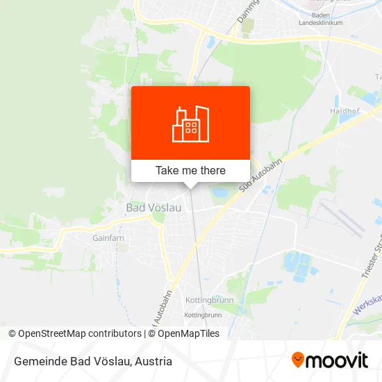 Gemeinde Bad Vöslau map