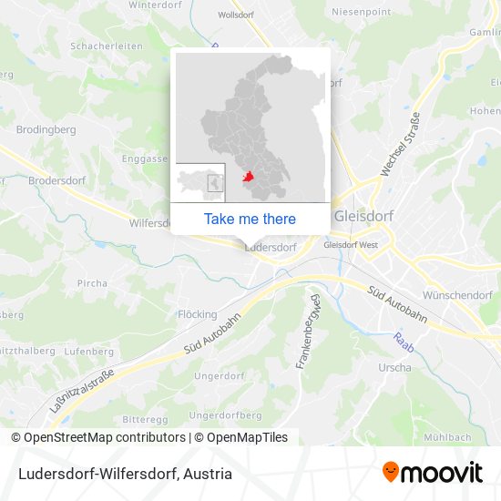 Ludersdorf-Wilfersdorf map