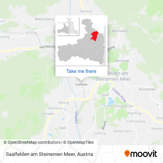 Saalfelden am Steinernen Meer map