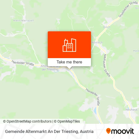 Gemeinde Altenmarkt An Der Triesting map