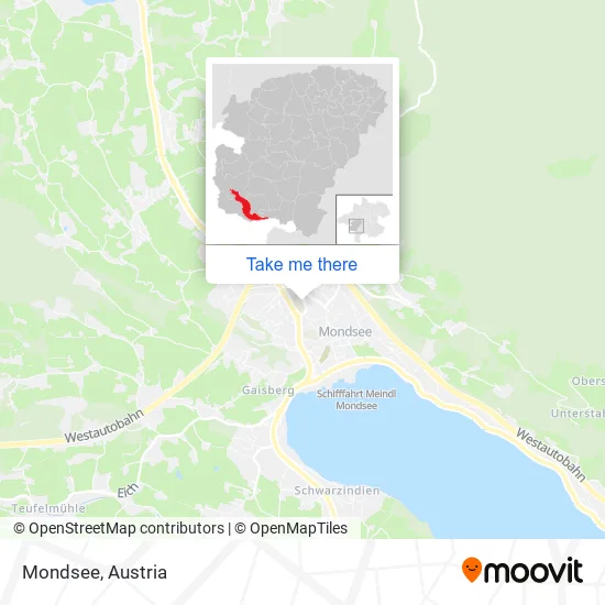 Mondsee map