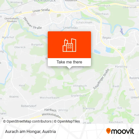 Aurach am Hongar map
