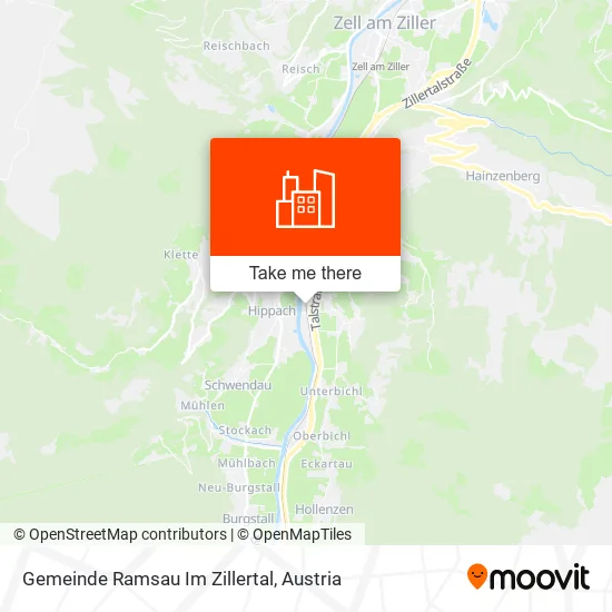 Gemeinde Ramsau Im Zillertal map
