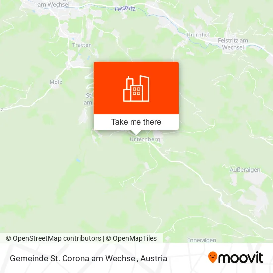 Gemeinde St. Corona am Wechsel map