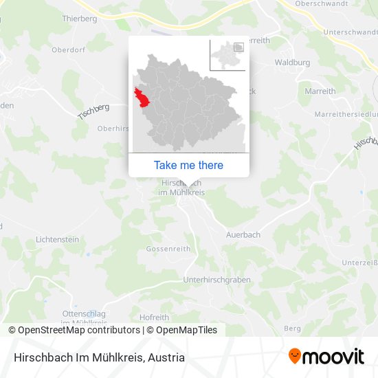 Hirschbach Im Mühlkreis map