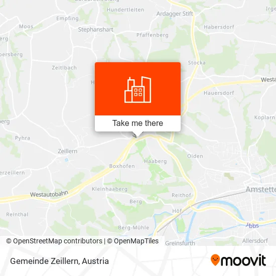 Gemeinde Zeillern map