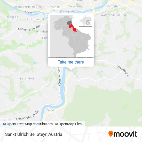 Sankt Ulrich Bei Steyr map